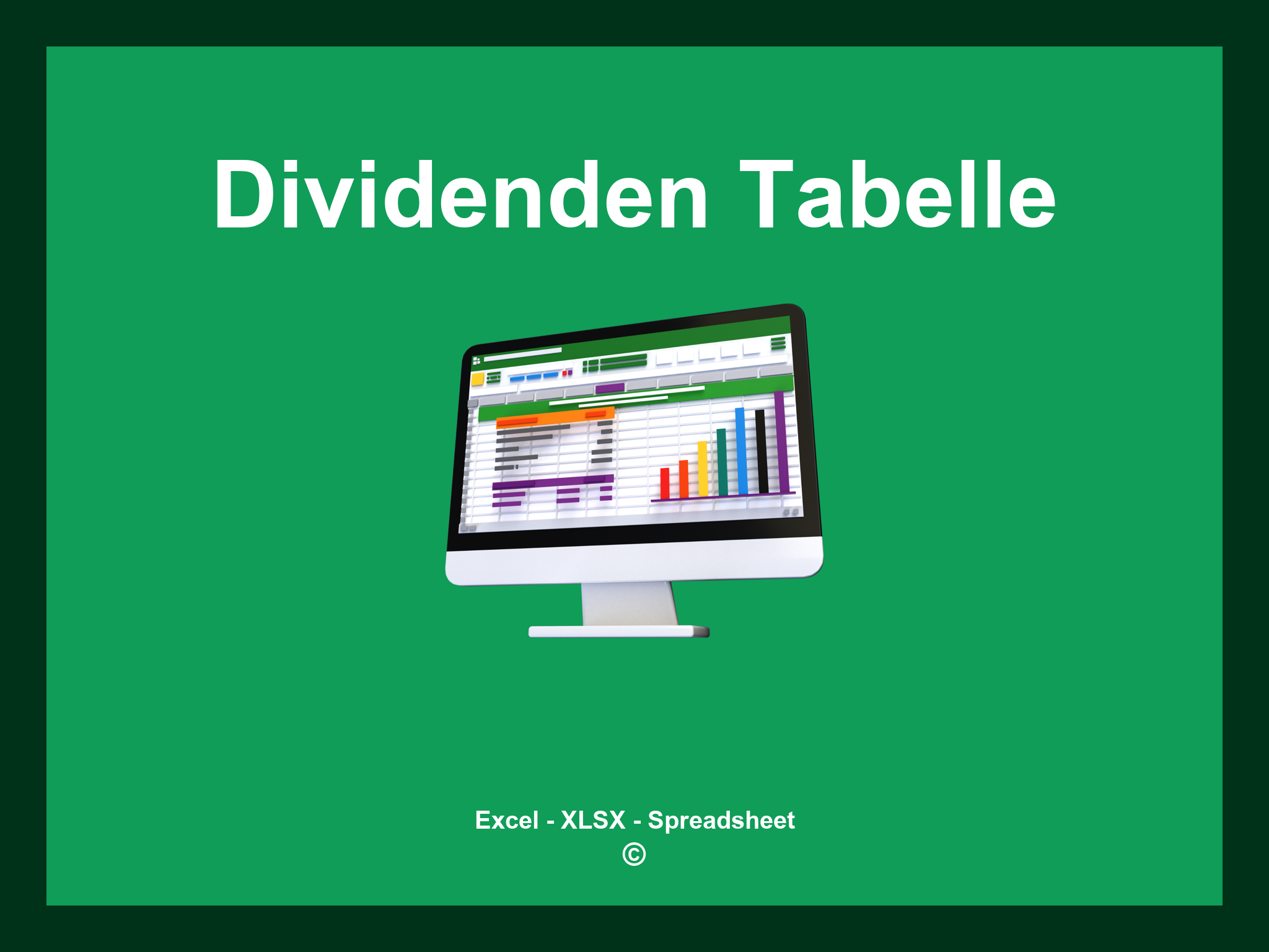 Dividenden Tabelle Excel