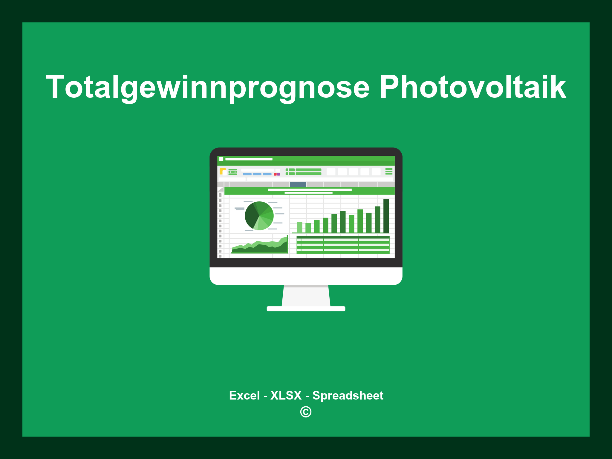 Totalgewinnprognose Vorlage Excel Photovoltaik